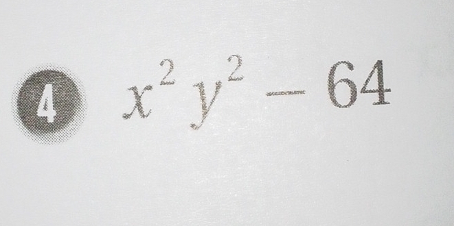 4 x^2y^2-64