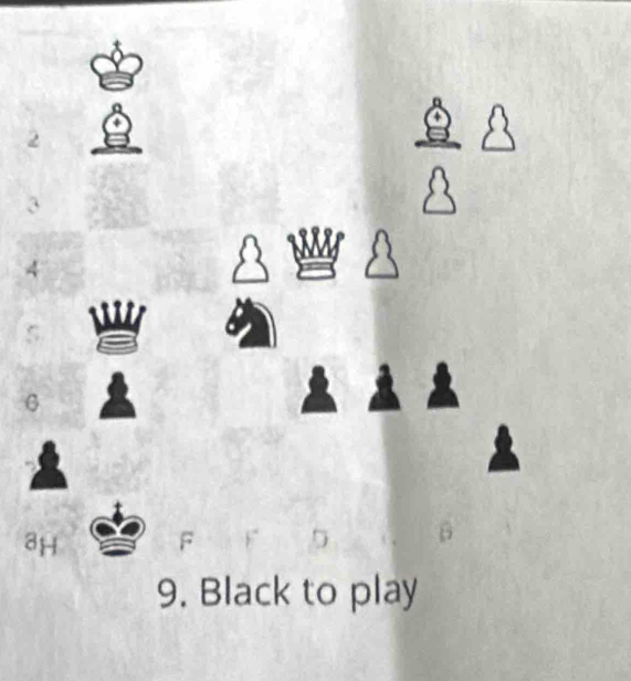 A 
G 

9. Black to play