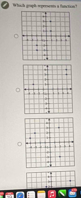 Which graph represents a function?
4
3
2
♫