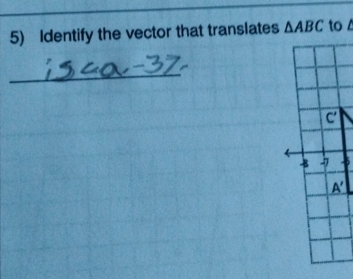 Identify the vector that translates
_