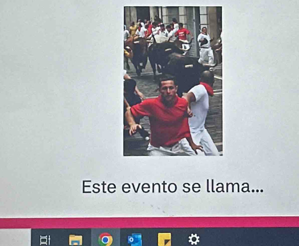 Este evento se llama...