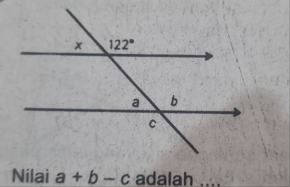 Nilai a+b-c adalah