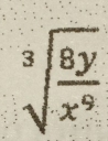 sqrt[3](frac 8y)x^9