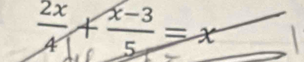  2x/A + (x-3)/5 =x