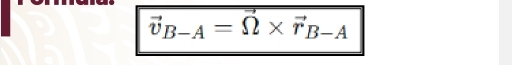 vector v_B-A=Omega * vector r_B-A