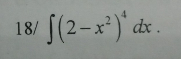 18/∈t (2-x^2)^4dx.