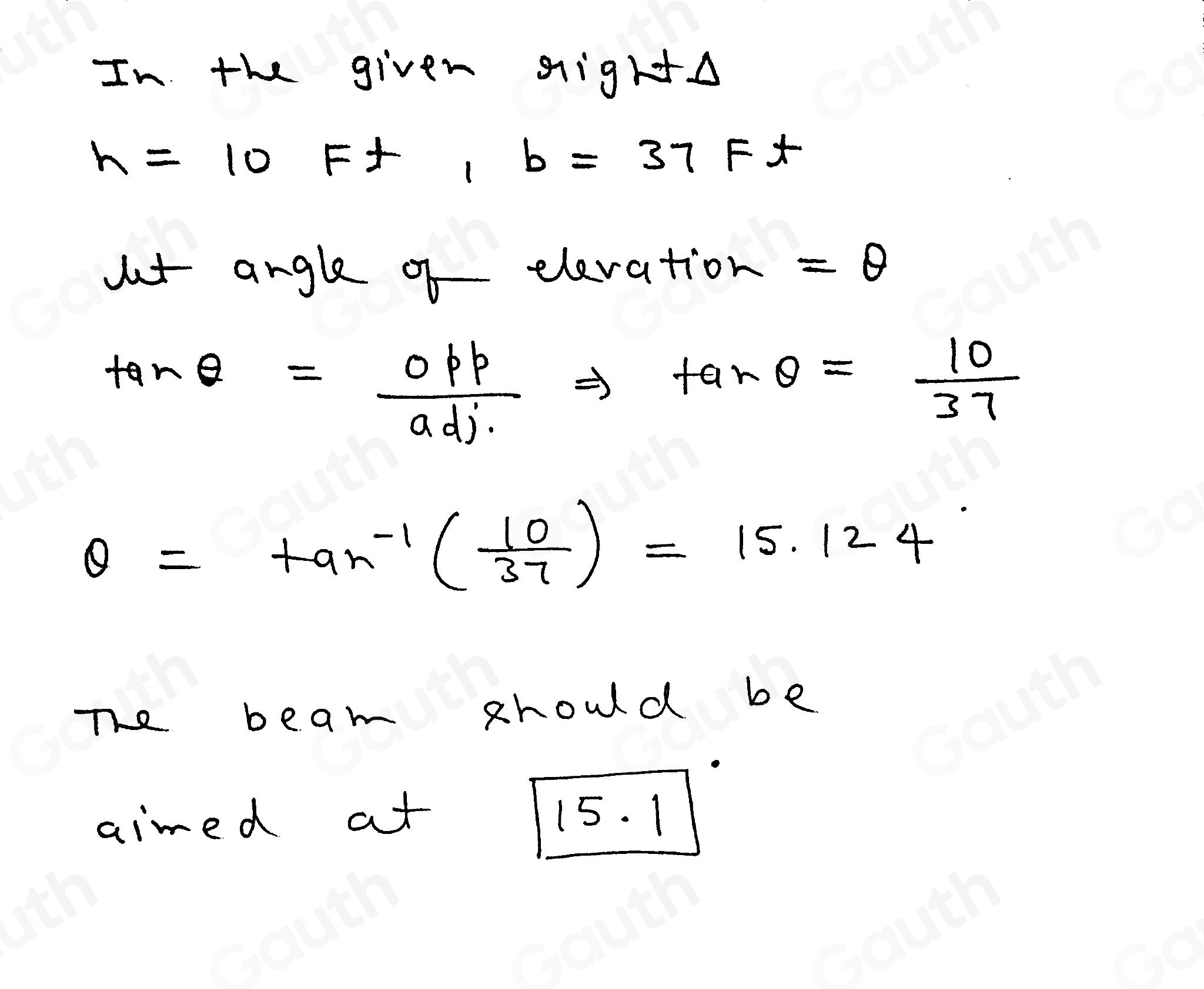 Solved: A laser beam is to be directed through a small hole in the ...