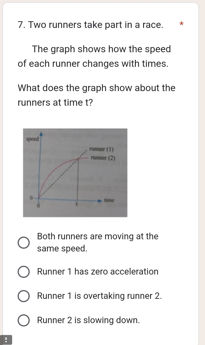 Solved: Two runners take part in a race. * The graph shows how the ...