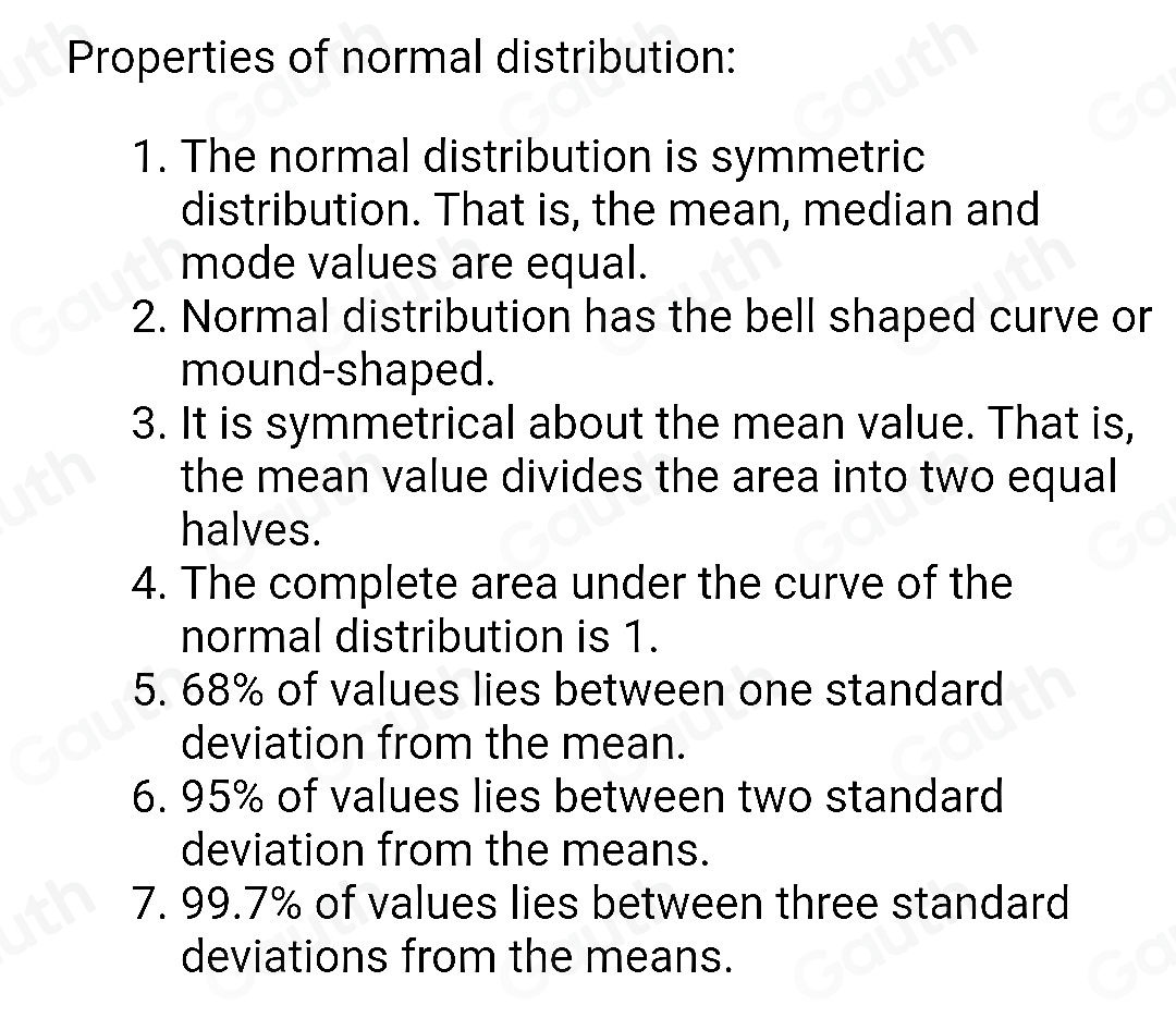 Solved: Choose the statement(s) which is/are true of a normal ...