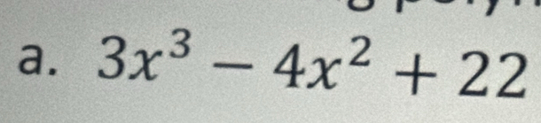 3x^3-4x^2+22