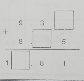 frac 1&9&5&□  beginarrayr 3 qendarray beginarrayr □ &5 5 hline 1□ &8&1endarray