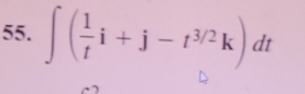 ∈t ( 1/t i+j-t^(3/2)k)dt