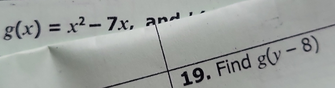 g(x)=x^2-7x