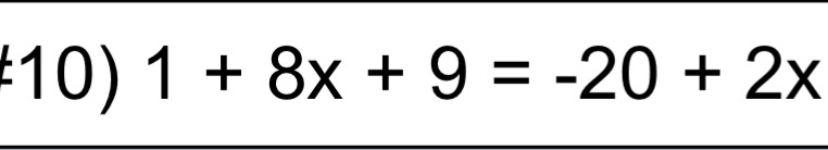 1+8x+9=-20+2x