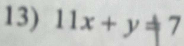 11x+y=7