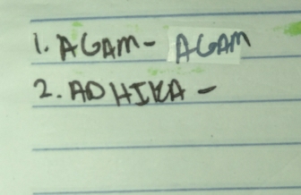 ACAm - ACAm
2. ADHIKA-