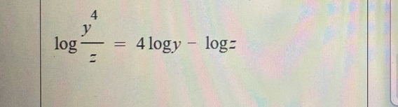 log= = 4logy-log=