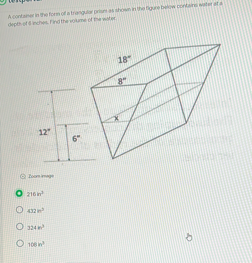 Solved: A container in the form of a triangular prism as shown in the ...