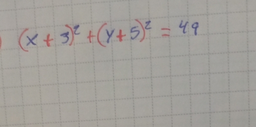 (x+3)^2+(y+5)^2=49