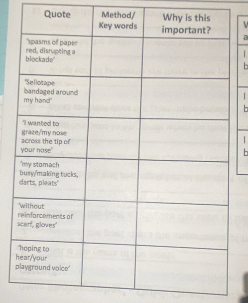 Quote Method/
a
| 
h 
|
b
| 
b