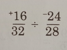 frac ^+1632/ frac ^-2428