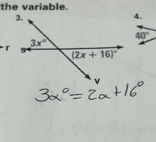 the variable.
4.
r