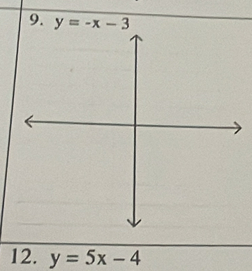 y=5x-4