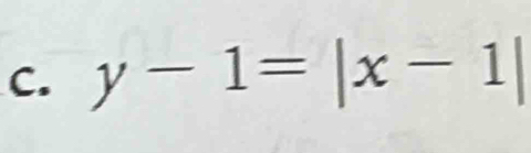 y-1=|x-1|