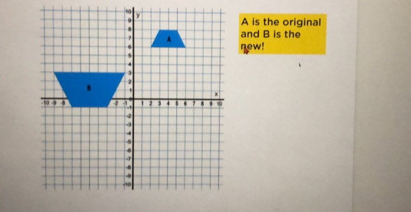 A is the original 
and B is the 
new!