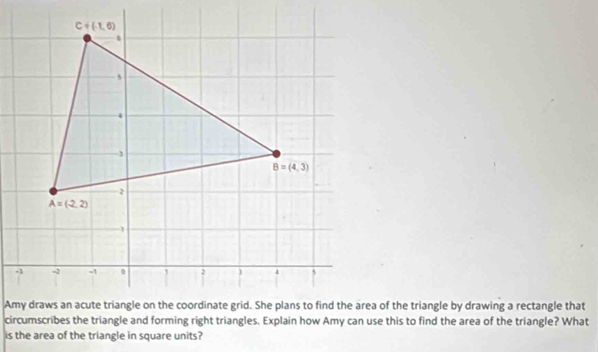 is the area of the triangle in square units?