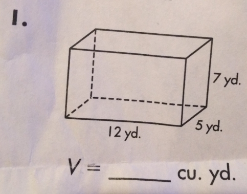 V=
_cu. yd.