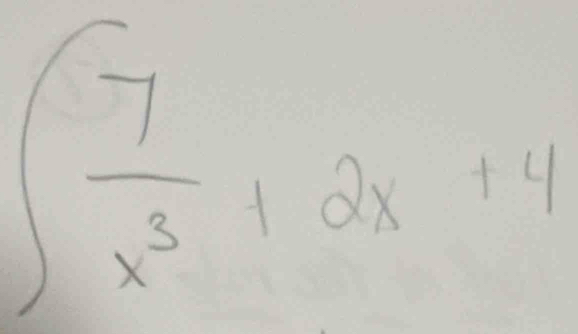 ∈t  7/x^3 +2x+4