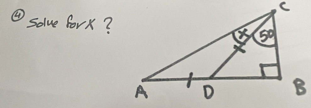 ④ solve forx?