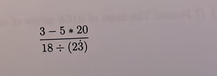 frac 3-5*2018/ (2dot 3)