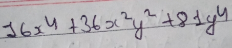 16x^4+36x^2y^2+81y^4