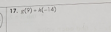 g(9)+h(-14)