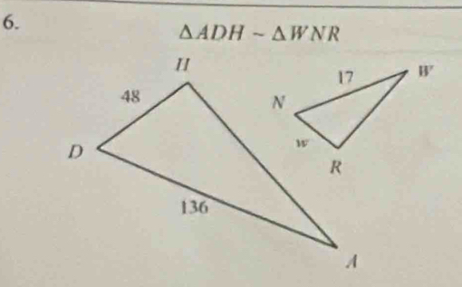 △ ADHsim △ WNR