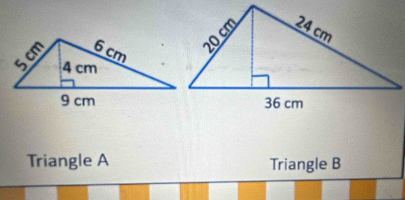 Triangle A Triangle B