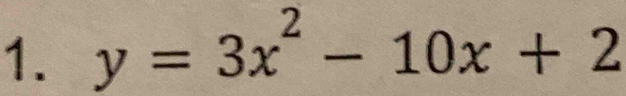 y=3x^2-10x+2