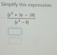 Simplify this expression.