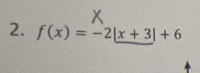 f(x)=-2|x+3|+6