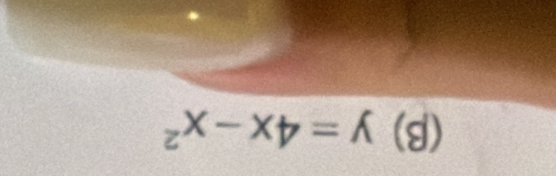 (β) y=4x-x^2