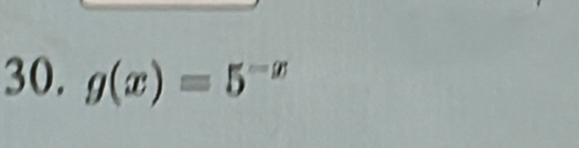 g(x)=5^(-x)