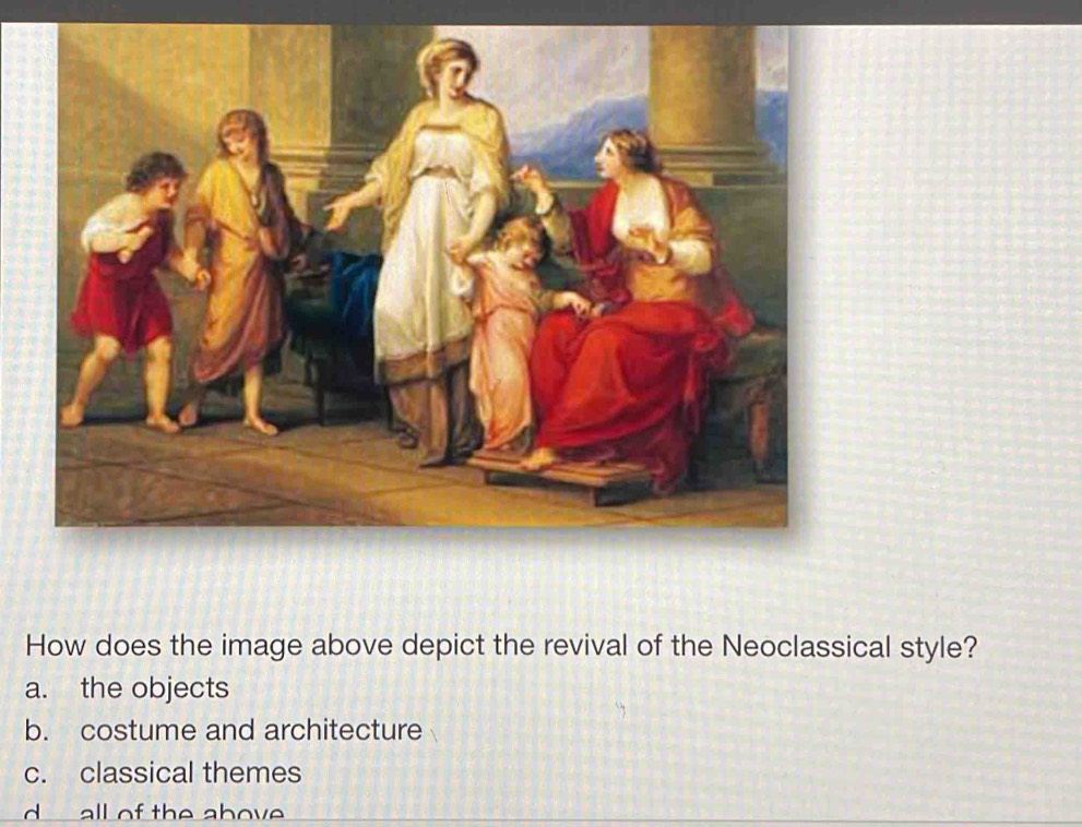 Solved: How does the image above depict the revival of the Neoclassical ...