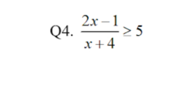  (2x-1)/x+4 ≥ 5