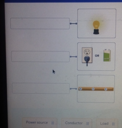 OR 
| 
Power source Conductor = Load