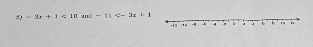 -3x+1<10</tex> and -11