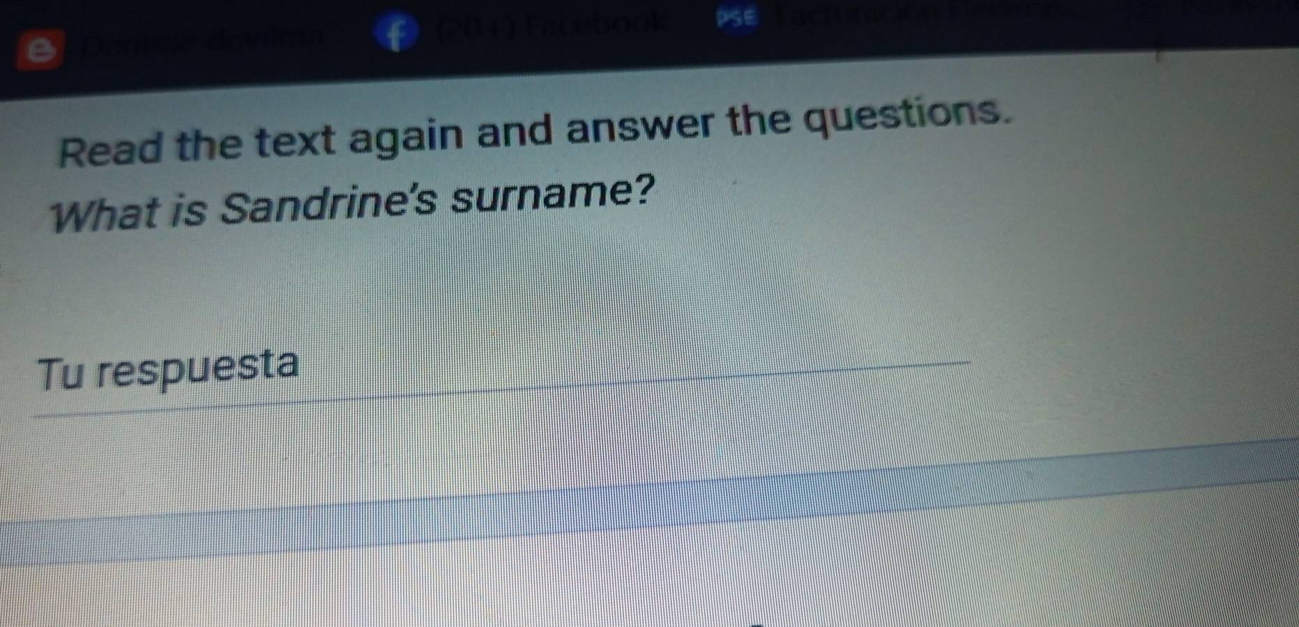 Resuelto:SE Read the text again and answer the questions. What is ...