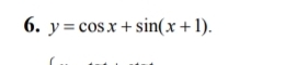 y=cos x+sin (x+1).