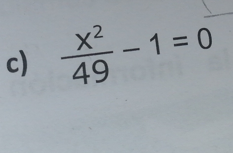  x^2/49 -1=0